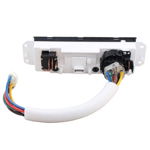 HVAC Blower Motor Control Switch Replacement For Jeep TJ Wrangler 1999 Through 2004 Direct Fit AC Heater Switch back view