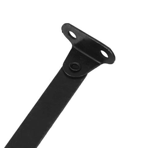 Close-up of Set Of 2 Heavy Duty Iron Folding Hinge For Furniture And Cabinets Antique Black Lid Supports With Easy Install Durable Iron Hinges