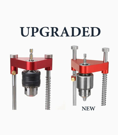Upgraded Portable Drill Guide And Alignment Tool For Woodworking, Handheld Manual Power Press Stand with precise table hole base