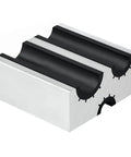 Universal Barrel Clamp For Firearms, Aircraft Grade Aluminum Vise Grip With Non Marring Urethane Lining, Silver And Black