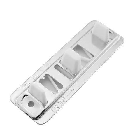 Set di guide inferiori per ante scorrevoli di armadio con kit bypass, per ante da 19 Inch 34 Inch , nichelate