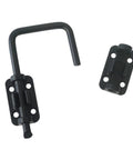 Sliding Door Loop Lock U Shaped Metal Flip Bolt Latch For Uneven Doors Small Slide Latches Hardware Matte Black Finish Easy Installation Security Latch For Home Durable Gate Lock For Interior And Exterior Use