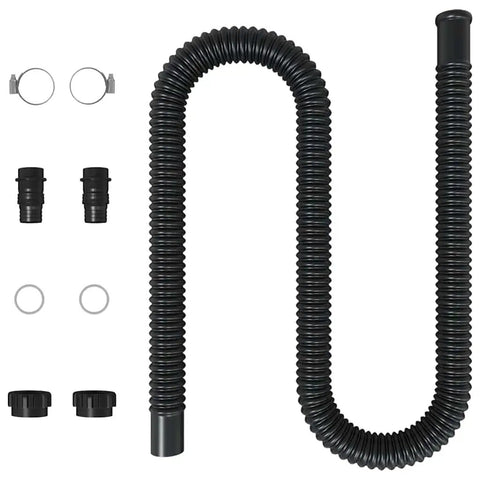 Heavy Duty Solar Pool Heater With Fully Adjustable Aluminum Legs Quick To Install For Lazy Weekend Soaks And Hella Stable Design To Keep Your Pool Water Sweet And Warm with flexible black hose and accessories.