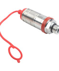 Heavy Duty Hydraulic Female Quick Coupler Fits M22 X 1.5 Farm Machinery Fitting For 6120L 6215 6220 6220L 6320 6320L Tractors, steel with red cap