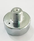 Close-up of silver 1 Inch Pressure Gauge Mini Micro Manometer 1 By 8NPT For Paintball PCP Airsoft Mountaineering And Diving