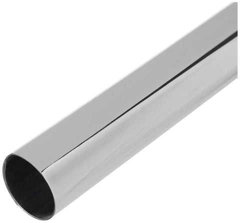 Radiator Chrome Effect Pipe Sleeves 15mm X 202mm Pack Of 6 for no fuss fit DIY heating upgrades, view of single sleeve