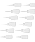 Precision Applicator Bottle Set 12 Pack Compact Portable Squeeze Droppers With Needle Tip For Glue Craft Repair Tasks Pinpoint Application Easy Monitoring Pocket Friendly Design For On The Go Projects And Fine Detail Work. 12 white plastic bottles