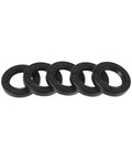 5-pack nitrile rubber shaft oil seal for machinery, size 25x41.25x7mm, black sealing rings