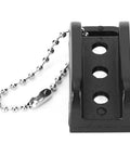 Magnetic Fly Fishing Hook Threader Tool For Easy Tippet Setup Lightweight PC Build Quick Threading For Small And Large Hooks Essential Angling Accessory For Faster Gear Prep On The Water, black PC body with ball chain