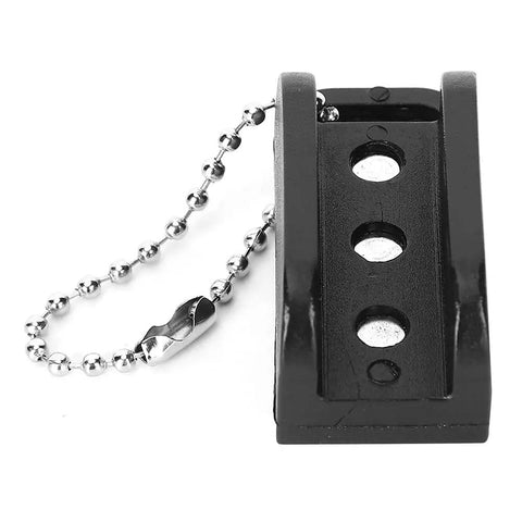 Magnetic Fly Fishing Hook Threader Tool For Easy Tippet Setup Lightweight PC Build Quick Threading For Small And Large Hooks Essential Angling Accessory For Faster Gear Prep On The Water, black PC body with ball chain
