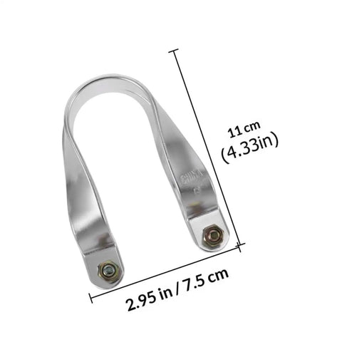 Aluminum Alloy U Shaped Tube Clamp Cross Connector For Greenhouse Frame 34mm Tube Bracket Heavy Duty Plant Support Fixing Hardware Built To Last Ideal For Greenhouses And Garden Projects, Easy To Install, Rust Resistant Aluminum, Durable Cross Connector