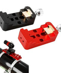 Compact Dovetail Clamp For Enhanced Stability Of Astronomical Telescope Equatorial Mount Red Finish With Lightweight Aluminum Alloy