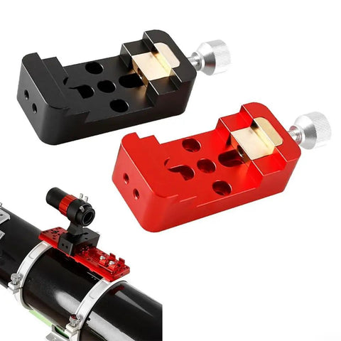 Compact Dovetail Clamp For Enhanced Stability Of Astronomical Telescope Equatorial Mount Red Finish With Lightweight Aluminum Alloy