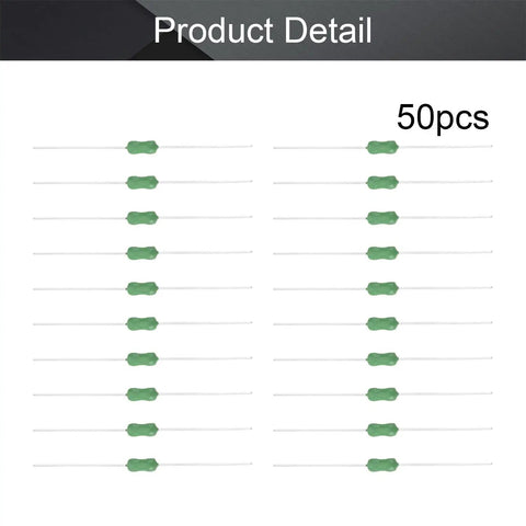 50 Pack Pico Fuses 125V 0.25A Fast Blow Non Self Recovery Fuses for Telecom and Comms Gear