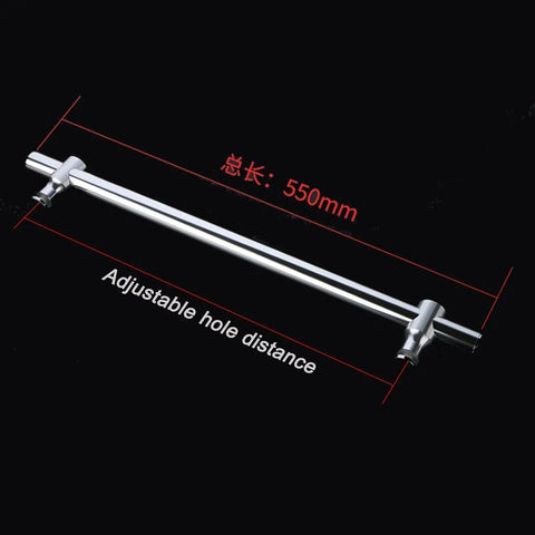 Heavy Duty Aluminum Sliding Shower Door Handle With Towel Bar Adjustable Hole Distance Knobs A Solid Replacement For Interior And Exterior Bathroom Doors