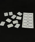 Dope 20Pcs RC Plane Hinge Folding Leaf Paper Hinges For DIY Model Aircraft Aileron Tail Wing Connector White 20x25mm Kit displayed