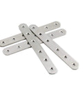 4 Pack Flat Mending Plate For Wood Stainless Steel Straight Brackets 200mm Eight Inch Length With Six Screw Holes