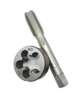 Pro Grade M20x2.5 Right Hand Tap And Die Set For Metric Threading, Round Die Tool, high speed steel, front view