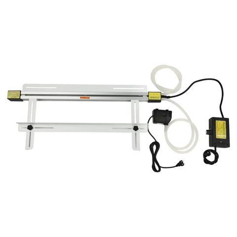NeNchengLi 24 Inch Acrylic Bender With Bracket Adjustable Temp Heating Element Heater For PVC Pipe Plastic Strip Shaping Up To Six Mm Thick Industrial Grade High Efficiency Warm Bending Tool detailed view showing the heating components and support bracket.
