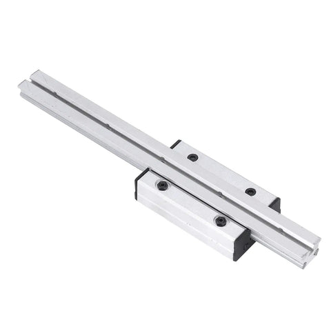 Dual Axis Linear Rail Guide System With External Slider Block 300mm For CNC Machines And DIY Precision Machinery, silver aluminum rail