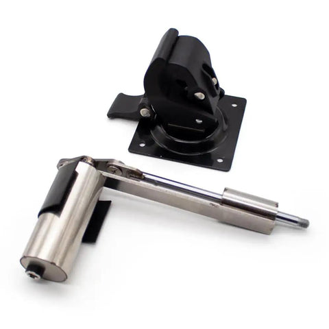 No Sweat 12V Mini Telescopic Linear Actuator With 39Mm Stroke And Adjustable Speed Drive fitted with bulletproof aluminum plate connector.