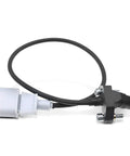 Engine Crankshaft Position Sensor For Volkswagen Beetle Bora Golf Golf SportWagen Jetta Passat Rabbit 2.5L L5 2005 To 2014 OE Replacement With Precise Sensing Reliable Performance And Easy Plug In Install, black sensor with cable and 3-pin connector