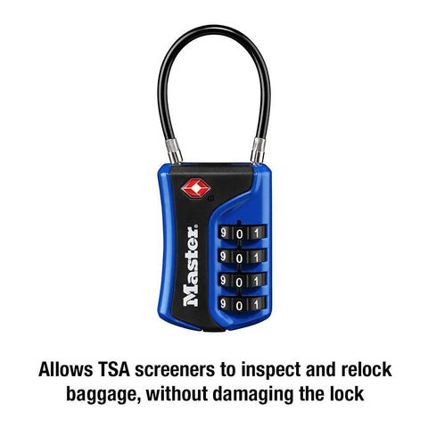 Set Your Own Combination TSA Approved Luggage Lock For Travel Security, 1 Pack, Colors May Vary, Easy To Use Keyless Padlock