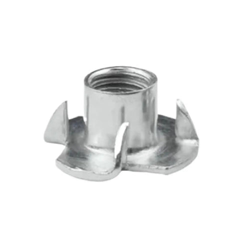 Four Claw T Nuts 20Pcs Zinc Plated M2 Blind Insert Tee Nut For Wood Furniture And Speaker Enclosures Beefy Rock Solid Pronged Fasteners