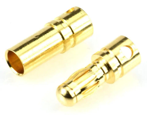 Gold Plated Three Point Five Millimeter Bullet Connectors Set 10 Pairs Male And Female For RC ESCs Motors Batteries Drones