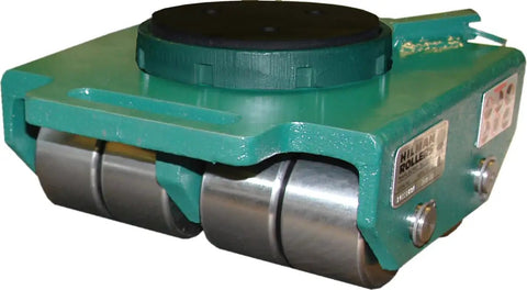 Deluxe 24 Ton Heavy Duty Bull Dolly Kit Featuring Steel Load Rollers And Swivel Padded Tops For Smooth Heavy Haulin, showing roller detail.