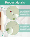 2024 Upgrade 2 In 1 Needle Threader And Seam Ripper Kit for sewing enthusiasts, green, showing compact design and metal threading wire.