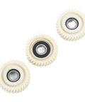 Beefed Up 35T Planetary Gear Kit For E Bike Motors Left Skew Nylon Gears With 12mm ID Circlips trio gears close-up