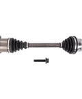 All In One Four Piece Front CV Axle And Wheel Hub Bearing Kit For 2002 2009 Audi A4 Replacement Set shown front view.
