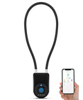 Fingerprint Cable Lock 14 Inch With Bluetooth Keyless Biometric Padlock For Gate Fence Locker Fridge Cabinet Pool And Bike Waterproof