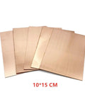 Five Piece Copper Clad Laminate PCB Kit 10 By 15 Cm Single Sided Boards, 1.5 mm Thick in stacked arrangement