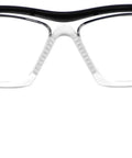 Back view of Rad Radiation Safety Glasses With Lightweight Frame And.75mm Pb Lead Equivalent Lenses And.50mm Pb Side Shields