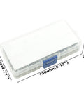 Stainless Steel Keeps Nuts With Integral Washers, 163 Piece Screw Bolt Box with sizes and dimensions displayed.