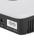 Slick 8800 Mah Ups Power Supply With Bright Lcd Screen And Smart Voltage Tuning power input/output ports view.