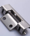 Flat Out Durable Heavy Duty Cabinet Hinges Thickened Rust Proof Steel For Switch Boxes And Barn Doors Smooth Silky Movement Built Like A Brick With Zero Fade Hassle Today showing a close-up view of stainless steel hinge.