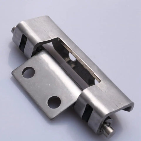 Flat Out Durable Heavy Duty Cabinet Hinges Thickened Rust Proof Steel For Switch Boxes And Barn Doors Smooth Silky Movement Built Like A Brick With Zero Fade Hassle Today showing a close-up view of stainless steel hinge.