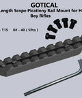 Four Inch Over Length Scope Picatinny Rail Mount For Henry Big Boy Rifles, Aircraft Grade Aluminum Construction with screws and wrench