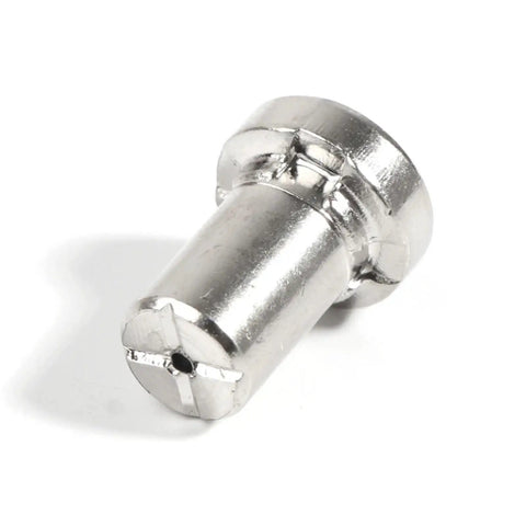 Upgrade Your Gear With 40Pcs Plasma Cutter Consumables Featuring Extended Long Nozzle And Robust Electrodes For Super Quick Cuts On Your 40A Torch Machine To Keep The Job Rolling Smooth - close-up of a silver plasma cutter electrode.