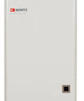 Indoor Condensing Tankless Hot Water Heater For Endless Shower Flow Solid High Efficiency Low Nox Build Ready For Liquid Propane Fuel Includes Remote Thermostat For Hassle Free Instant Comfort Anytime, front view.