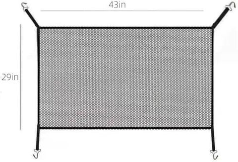 Heavy duty center grille mesh shield dimensions 43in x 29in for Chevy Volt, Bolt EUV, and Blazer EV to keep your rig running smooth.