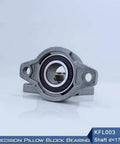 Premium KFL003 Mounted Bearing With Zinc Alloy Pillow Block Housing For 17mm Shaft Diameter Flange Block Precision Unit Giving Rad Performance And Heavy Duty Strength For Smooth Rotation And Long Lasting Durability For Your Engine Projects Today front view