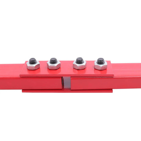 Beefy 2 Ton Machinery Mover Dolly Set Of 4 With 360 Degree Swivel PU Wheel Rollers Heavy Duty Industrial Equipment Transport Skate For Warehouse Factory Garage Move red steel frame top view