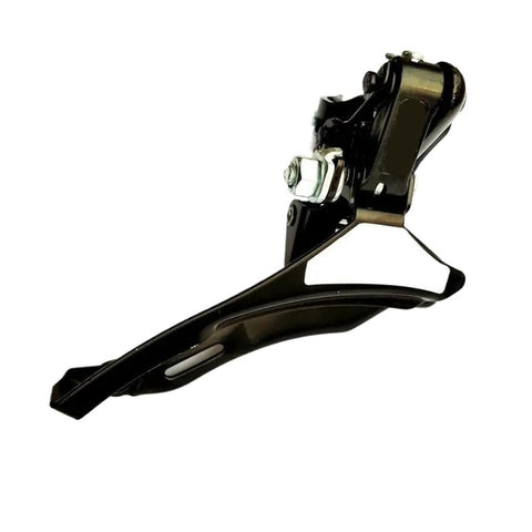 Universal Road And Mountain Bike Thumb Shifter Set For Front Derailleur Gear Change Smooth Shifting Lever with aluminum construction.