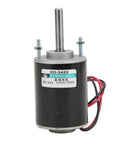 Heavy Hitter 30W Brushed DC Motor With Reversible CW CCW Spin And Serious Torque Making It A Dope Pick For Quiet Weekend DIY Robot Projects Running On 12 Or 24 Volts, 24V motor visible from front.