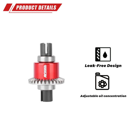 Oil Tight Differential 30T 0.8 Mod With 12T Main Gear Upgrade Kit featuring leak-free design for Arrma and Losi models.