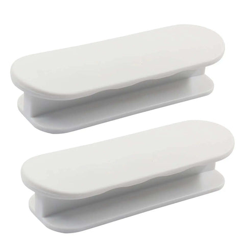 Self-Adhesive Drawer Pulls 4 Pack No-Drill Cabinet Handles For Kitchen Cabinets, Closets, Windows And Sliding Doors White Ergonomic 3.46 Inch Pulls
